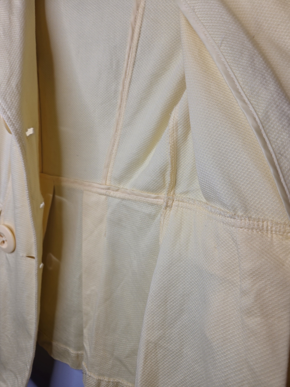 Candie's Soft Yellow Double-Breasted Pea Coat - Picture 12 of 15